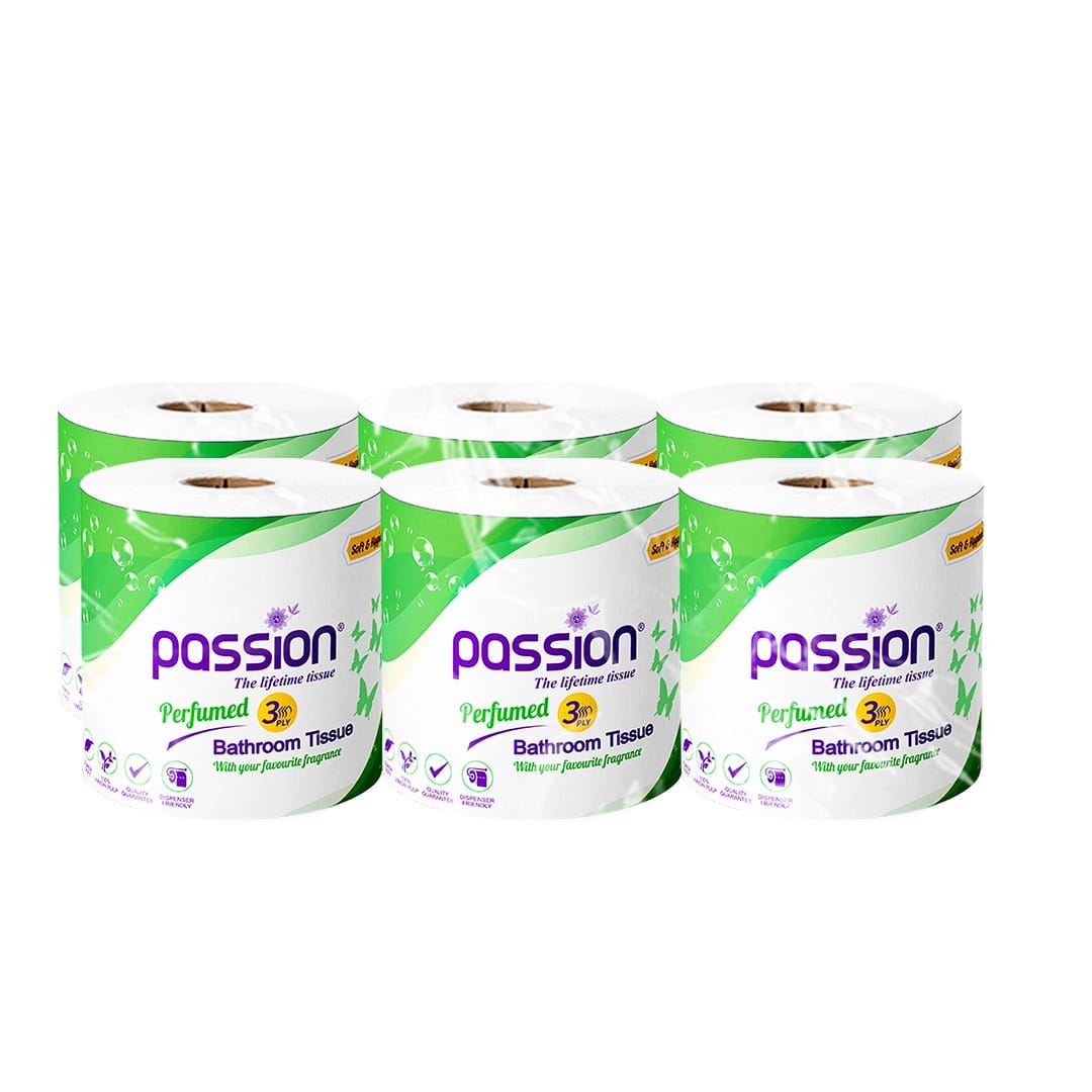 Passion Perfume 3 Ply Bathroom Tissue 290 Sheets - 6 Roll Pack - image 1