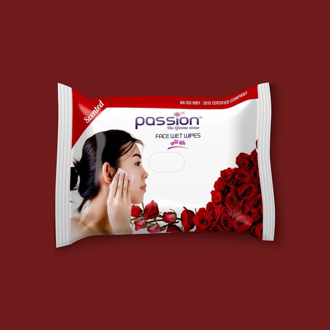 Passion Face Wet Wipes - 15 Pcs Family Pack - {Rose,Levender} - image 4