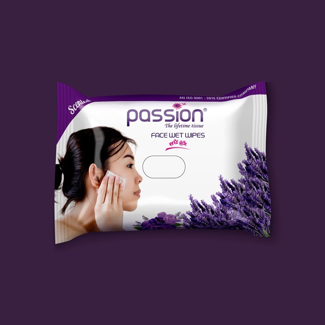 Passion Face Wet Wipes - 15 Pcs Family Pack - {Rose,Levender} - image 5