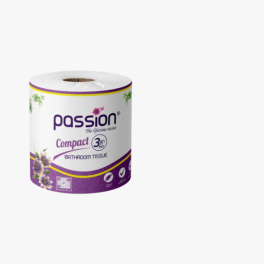 Passion Compact 3 Ply Bathroom Tissue 400 Sheets - 2 Roll Pack - image 3