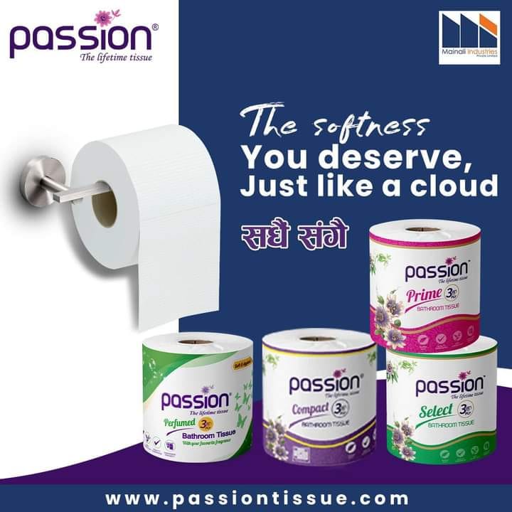 Passion Compact 3 Ply Bathroom Tissue 400 Sheets - 2 Roll Pack - image 5