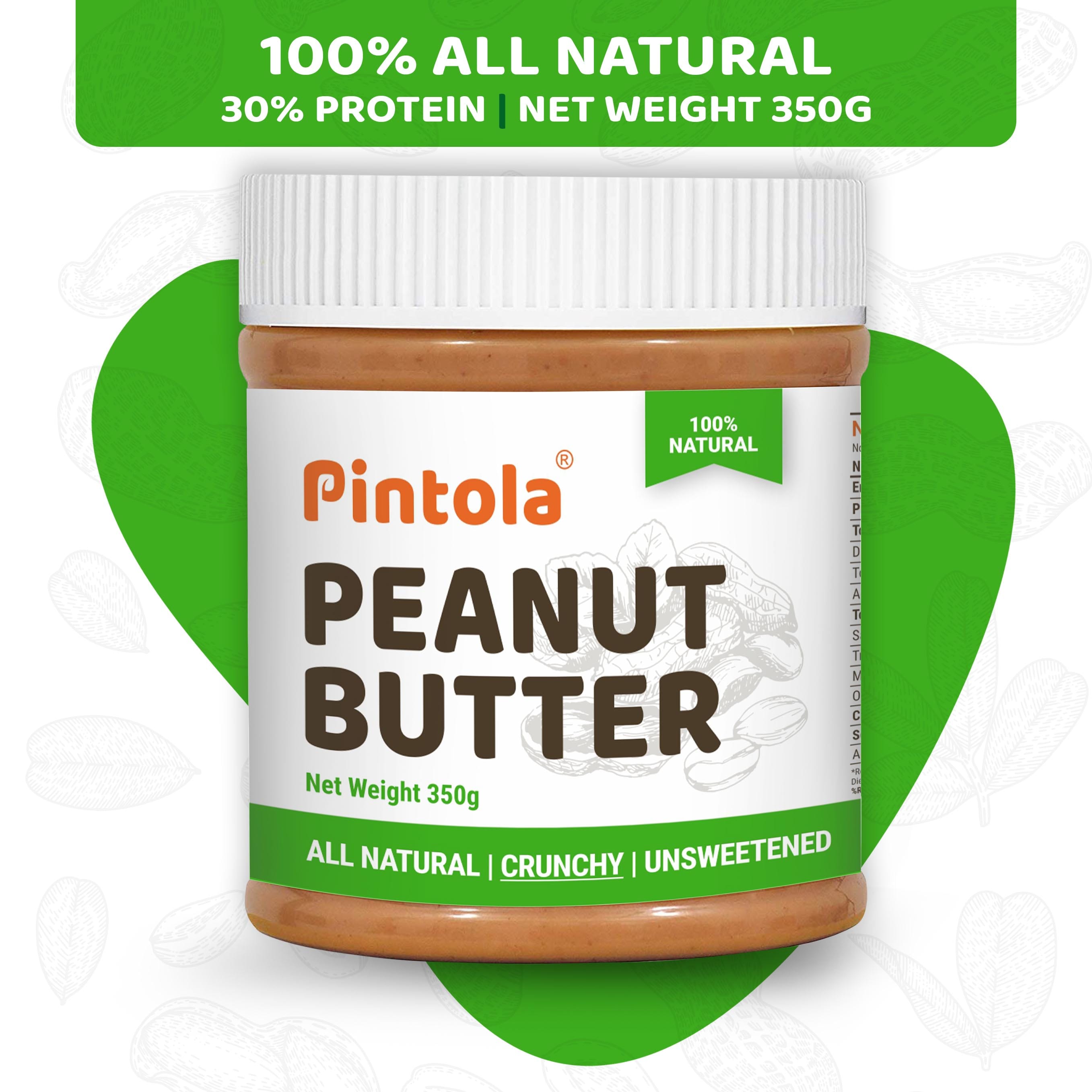 Pintola All Natural Peanut Butter 350G (Crunchy) - image 1