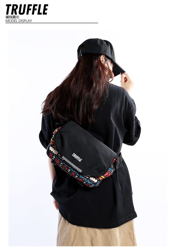 TRUFFLE Graffiti Printed Crossbody Bag For Unisex T2318A - image 4