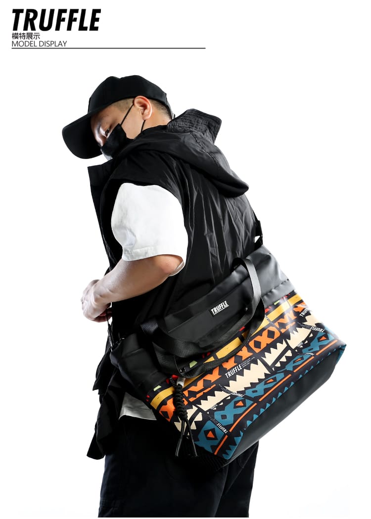 TRUFFLE Ethnic Style Crossbody Sports Fitness Bag With Dry and Wet Separation For Unisex T2401M - image 1