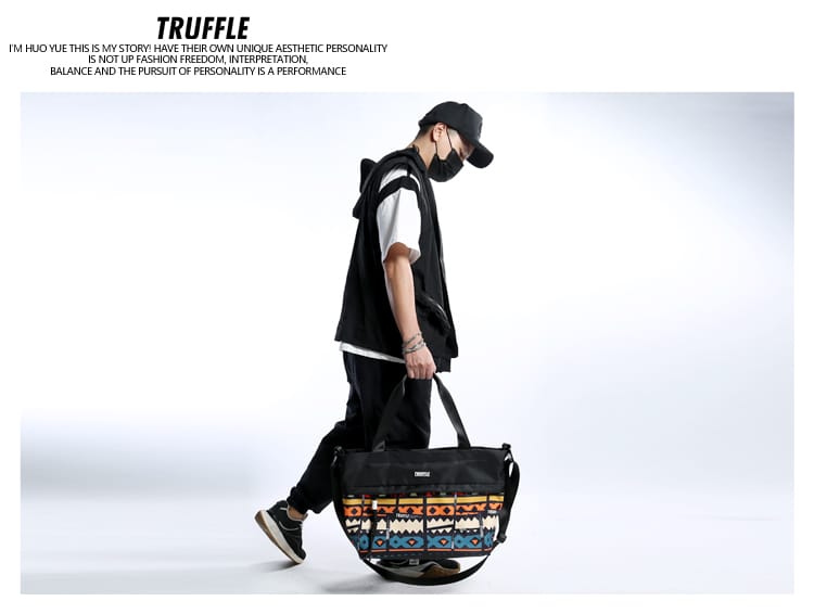 TRUFFLE Ethnic Style Crossbody Sports Fitness Bag With Dry and Wet Separation For Unisex T2401M - image 5