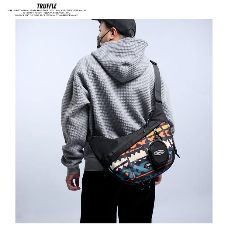 Truffle Retro Leisure Dumplings Style Slanting Shoulder Bag Casual Crossbody Messenger Bag For Unisex T2503 - image 2
