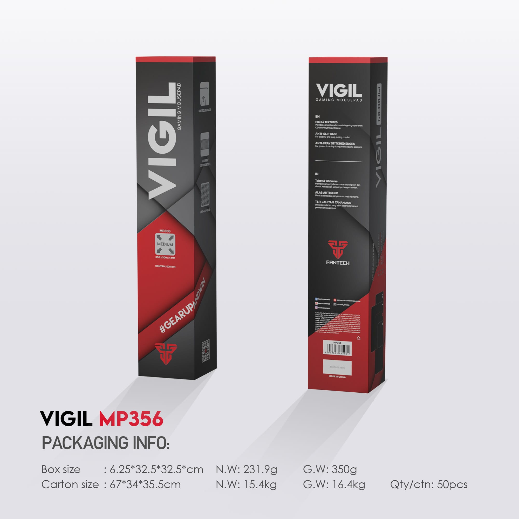 Fantech VIGIL MP356 Gaming Mousepad - image 3