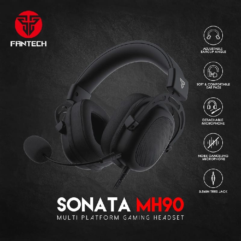 SONATA MH90 MULTI PLATFORM GAMING HEADSET 3.5mm JACK - image 1