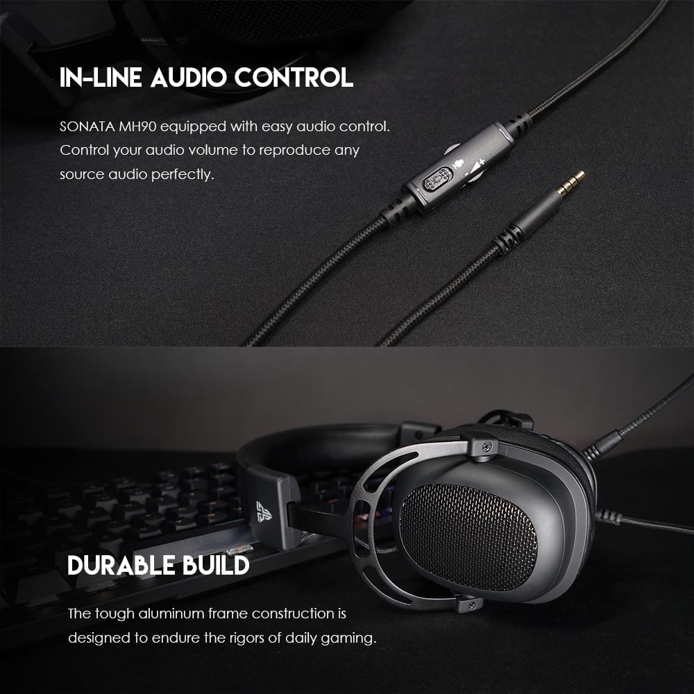 SONATA MH90 MULTI PLATFORM GAMING HEADSET 3.5mm JACK - image 2