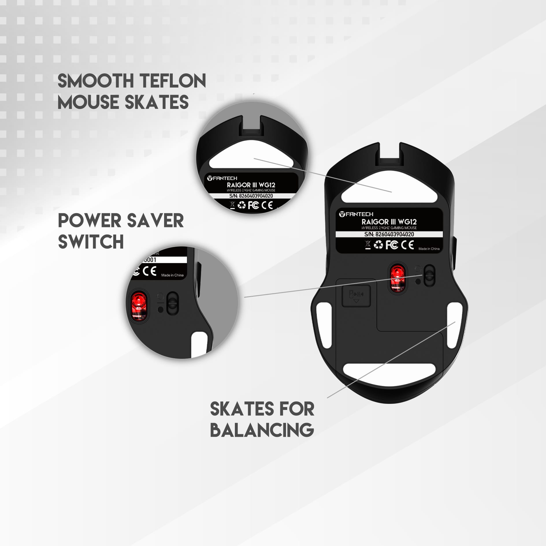 RAIGOR III WG12 WIRELESS MOUSE - image 3