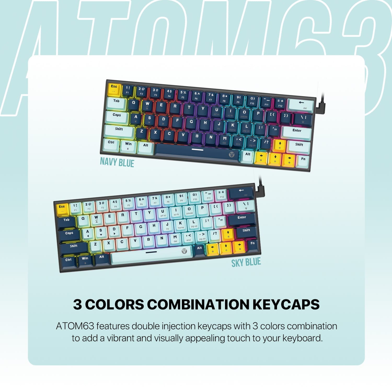 MK874 V2 ATOM 63 MIZU EDITION MECHANICAL KEYBOARD - image 5