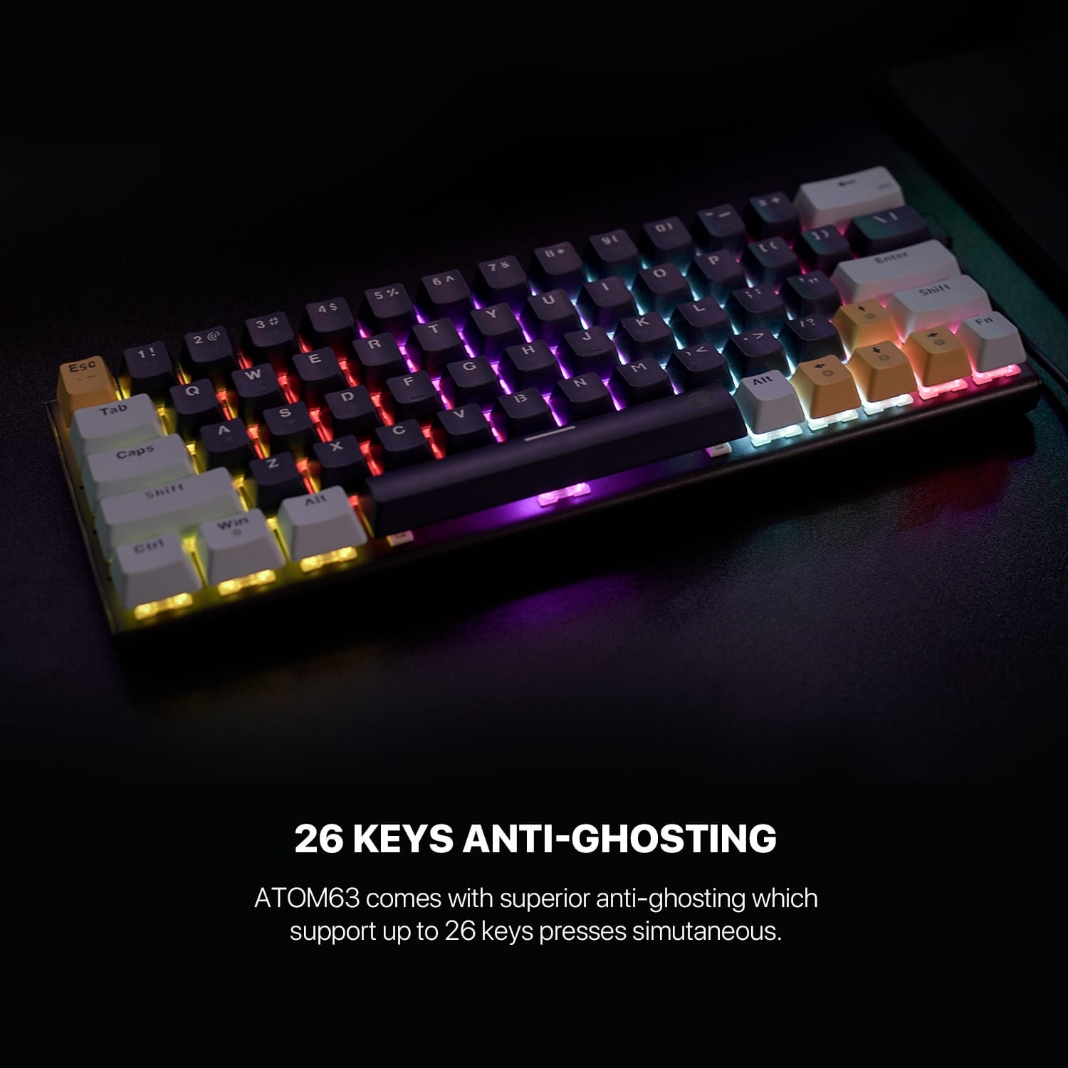 MK874 V2 ATOM 63 MIZU EDITION MECHANICAL KEYBOARD - image 2