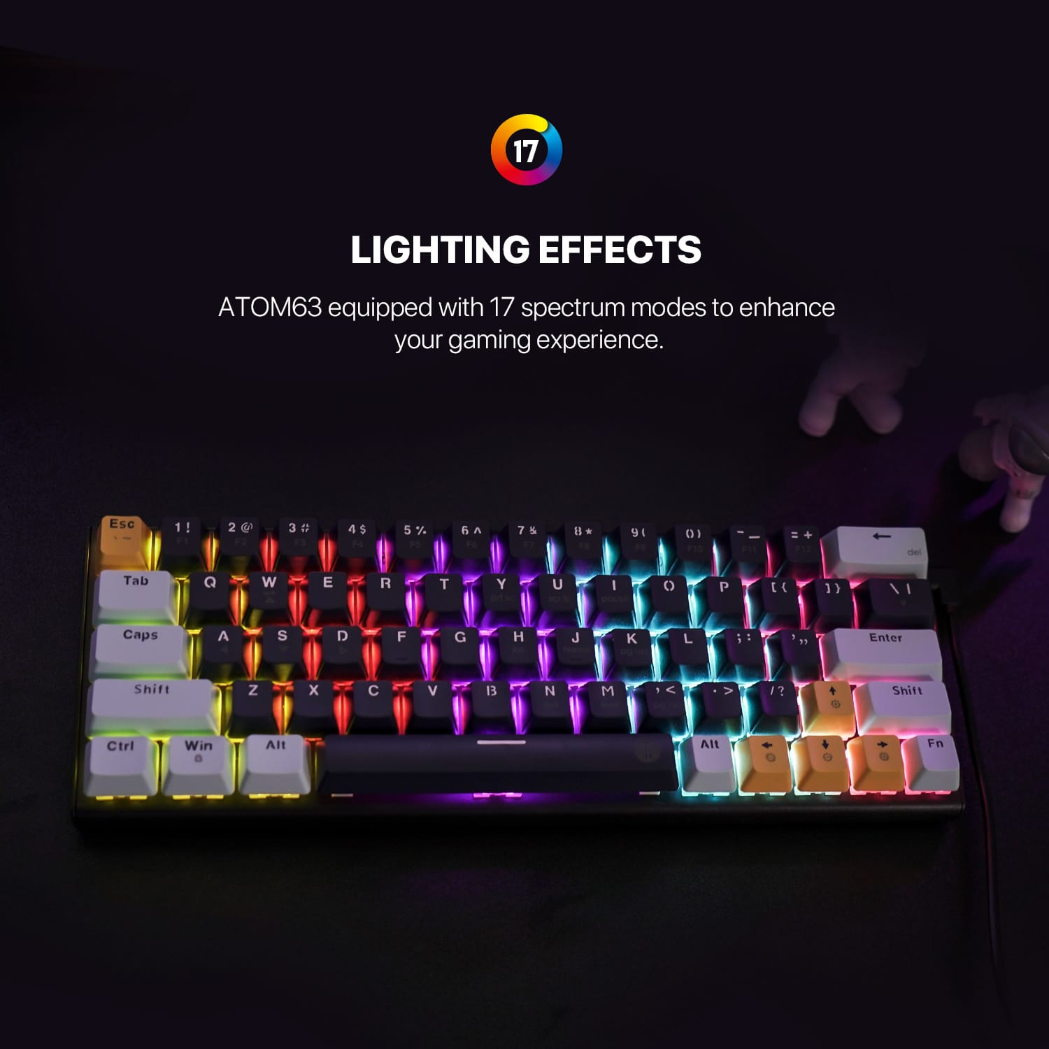 MK874 V2 ATOM 63 MIZU EDITION MECHANICAL KEYBOARD - image 3