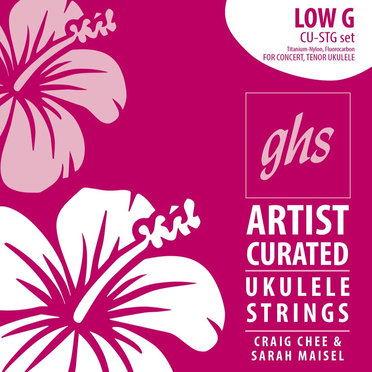 GHS Strings CU-STG Sarah Maisel Sig Titanium Nylon Ukulele String, Low G Ukulele String - image 2