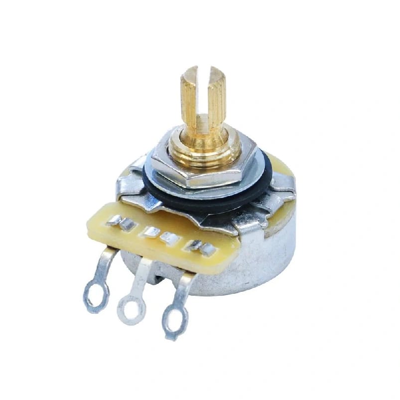 Hosco CTS 500A Short Shaft Audio/Log Tape Potentiometer - 500K Guitar Volume Pot - Guitar Parts - image 1