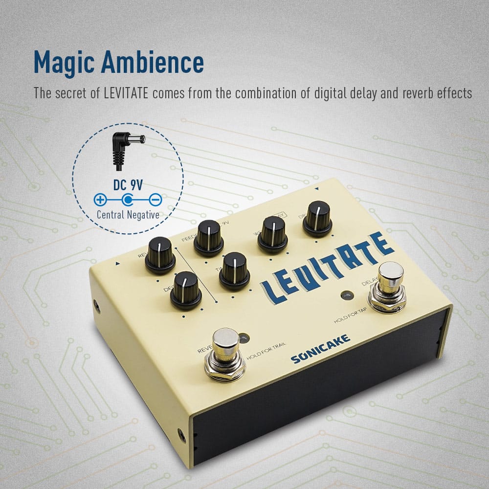 Sonicake Levitate - Delay Reverb 2-In-1 Guitar Effects Pedal - image 5