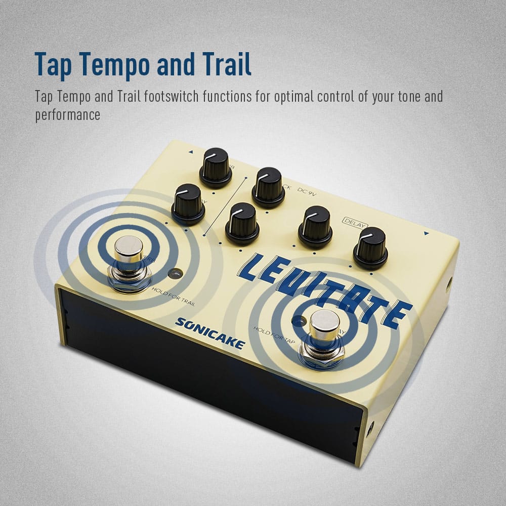 Sonicake Levitate - Delay Reverb 2-In-1 Guitar Effects Pedal - image 3