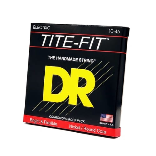DR Strings TITE-FIT - Nickel Plated Electric Guitar Strings: 10-46 Medium - image 1