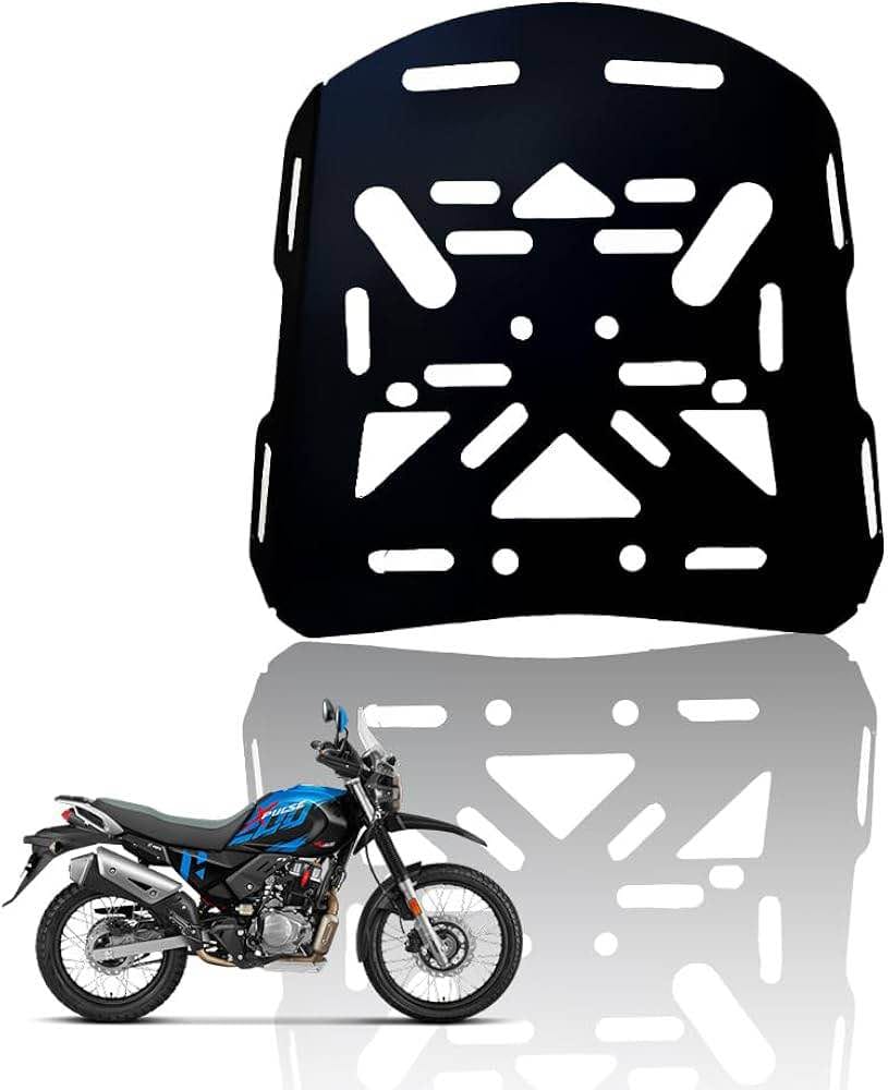 Metal Rear Luggage Rack Carrier Holder Support for Xpulse Motorbike | Durable Metal Construction for Enhanced Cargo Support - image 1