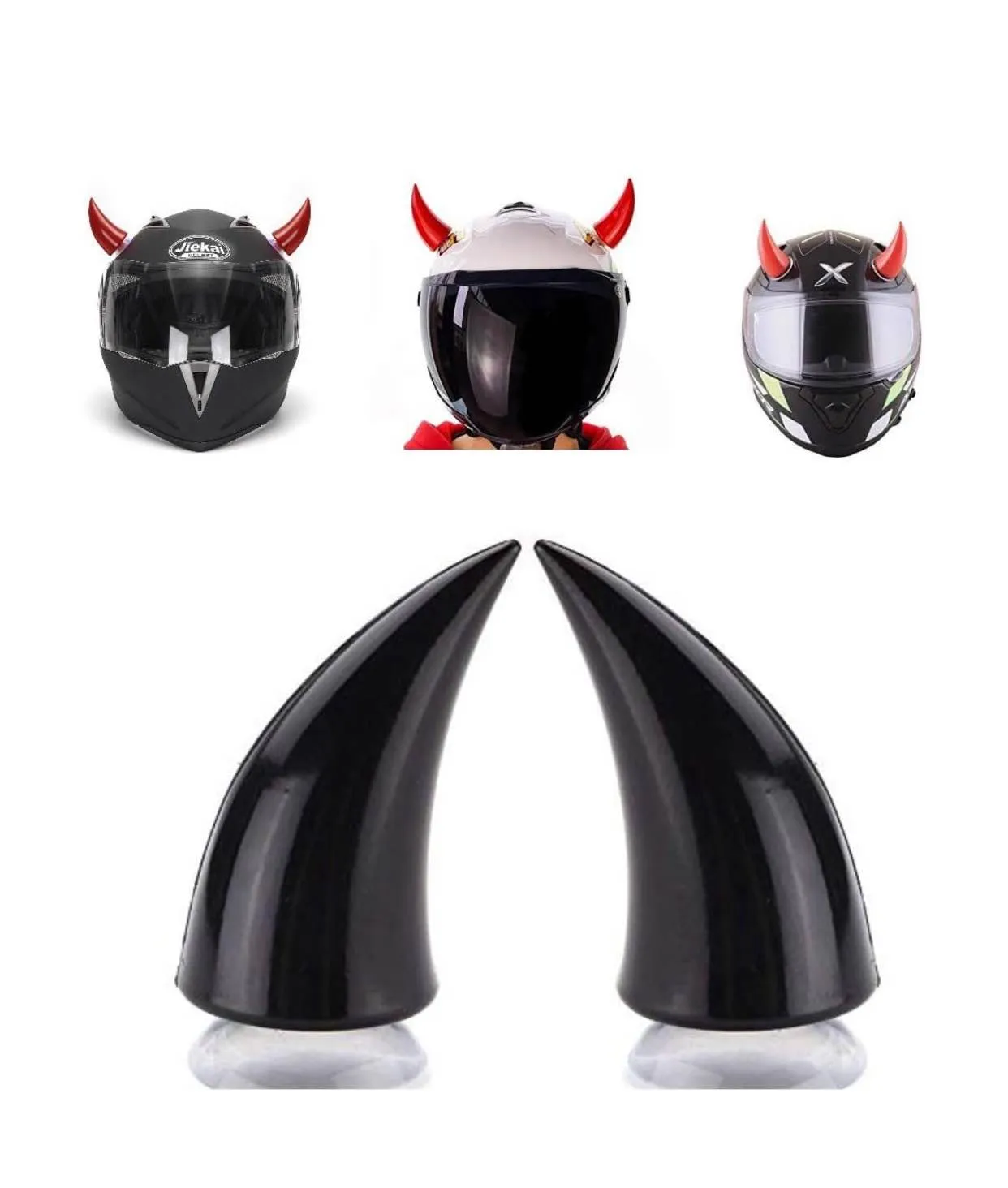 Rubber Mohawk/Spikes Helmet Accessory for All Motorcycles, Dirt Bike and Normal Helmets. Spike - image 2
