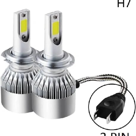 C6 H-7 All in One Compact Design 36W/3800LM LED Headlight Conversion Kit Car High/Low Beam Bulb Driving Lamp (Pack of 2) for Pulsar 220 CC Dtsi - image 3
