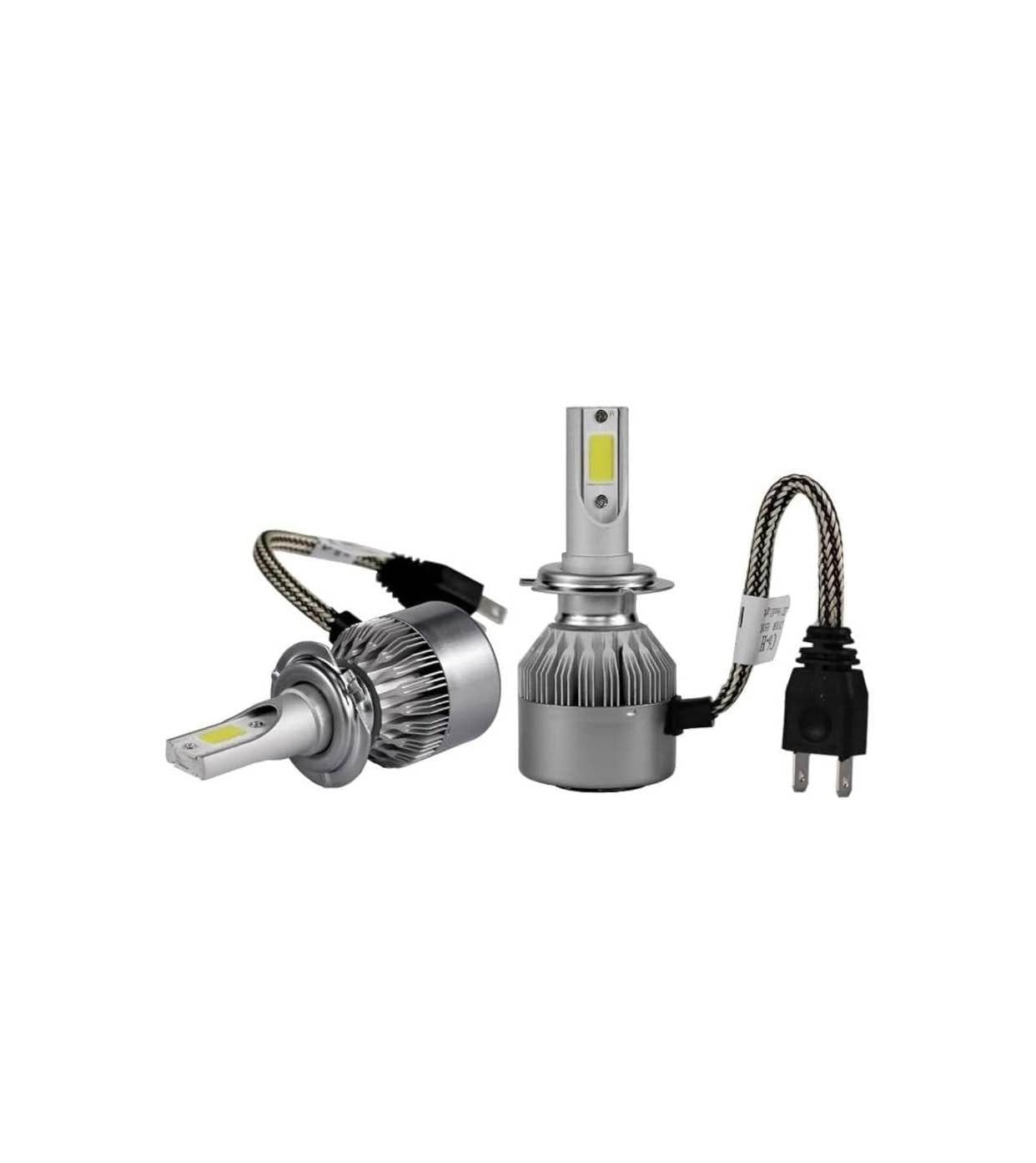 C6 H-7 All in One Compact Design 36W/3800LM LED Headlight Conversion Kit Car High/Low Beam Bulb Driving Lamp (Pack of 2) for Pulsar 220 CC Dtsi - image 1