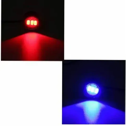 A4S AUTOMOTIVE & ACCESSORIES 12V DC Waterproof Motorcycle LED Strobe Lights Motorcycle LED Flash Warning Brake Light Lamp Compatible for Motorbikes (1 Pair, Red and Blue) - image 3