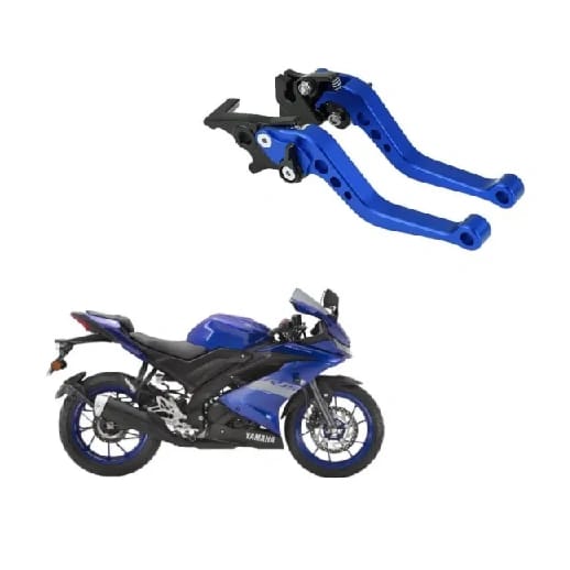Adjustable Clutch and Brake Lever for Yamaha R15 V3 ABS (Full Metallic CNC Material) - image 1