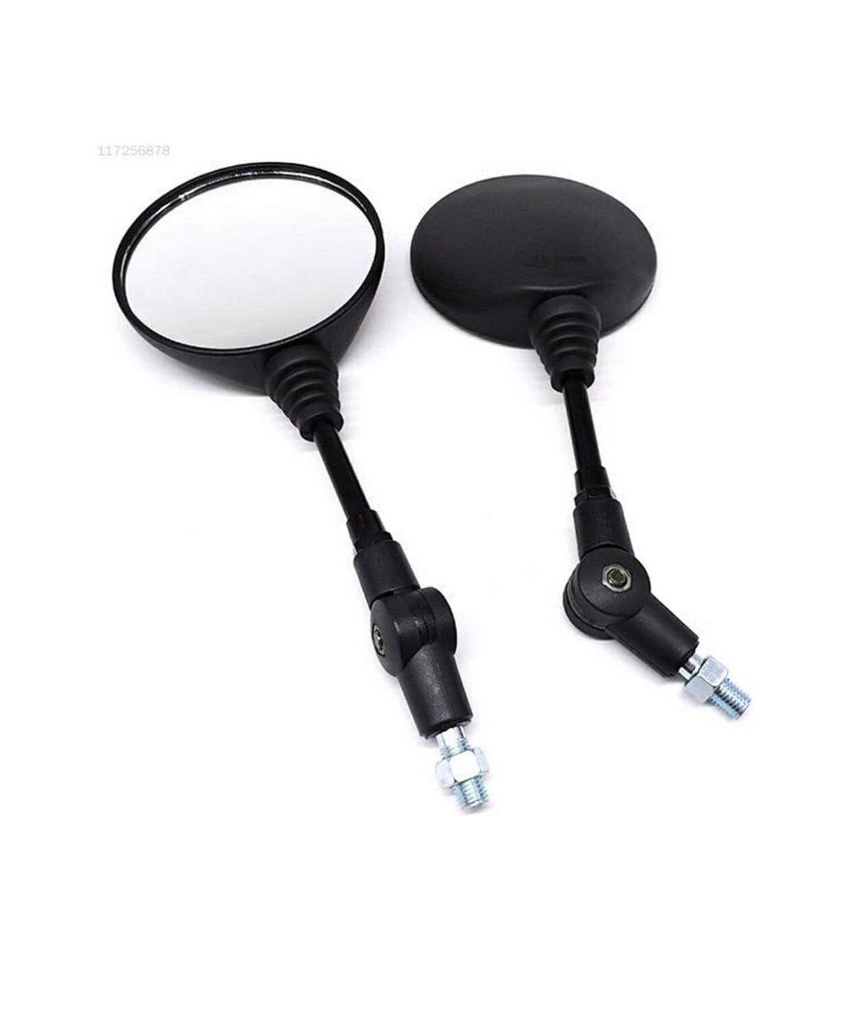 Motorcycle Folding Mirror | Folding Dirt Mirror (Black) - image 1