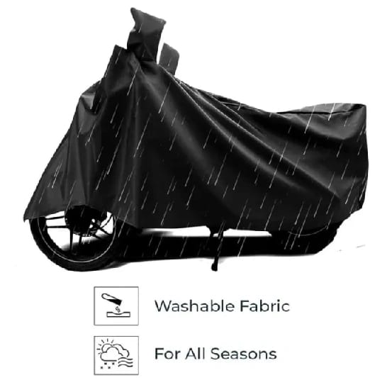 Autofy Universal Bike Cover UV Protection & Dustproof Bike Body Cover for Two Wheeler Bike Scooter Scooty Activa (Black) - image 3