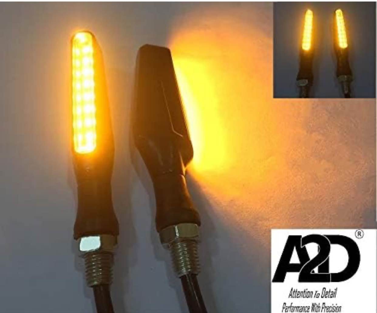 KTM Style Sleek Amber High Glow High Power SMD LED LED Indicators Set of 2