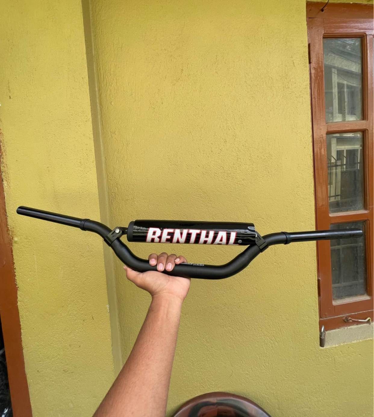 Renthal Red,Black 7/8" Aluminum Handlebar - image 2