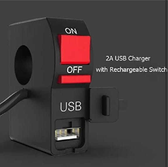 LED Fog Lights Switch with USB Charging for Bikes Fast Charging, Heavy clamp and Strong ABS Plastic. (USB Switch) - image 5