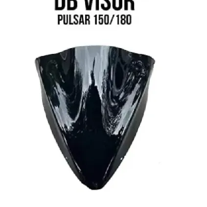 Premium Unbreakable Acrylic Wind Deflector/Wind Protection Visor Suitable for Pulsar 150/180 (Black) - image 2