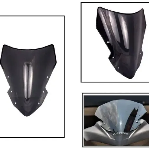 Universal Bubble Visor | World Visor Glass (Black) Universal for All Bikes - image 4
