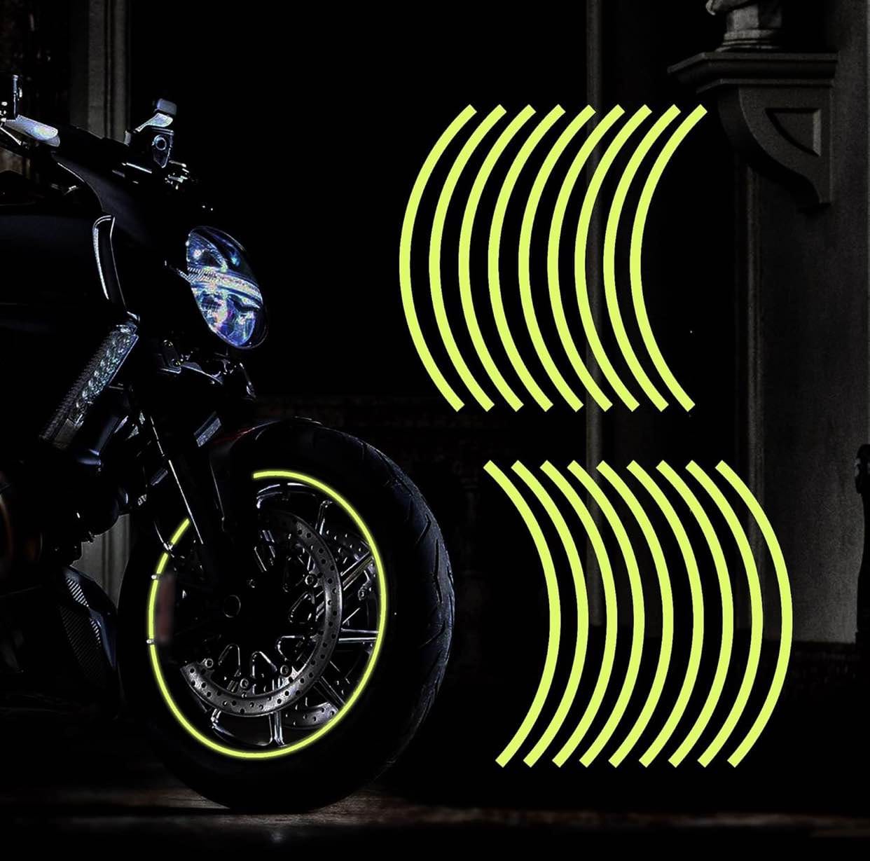 Motorcycle Rim Sticker Shining (Neon)