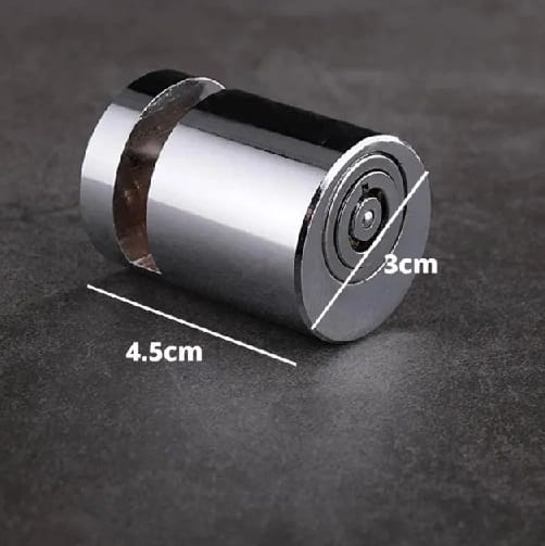 Stainless Steel Heavy Duty Painted Finish Disc Brake Anti Theft 7mm Pin Wheel Locking Security Lock for Bike and Motorcycle (Chrome) - image 2