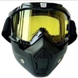 Motorcycle Goggle mask Anti Scratch UV Protective Face Mask, Bike Riding Goggles Mask With Detachable Face Mask, Adjustable Elastic Strap Goggles Mask For Helmet - image 2