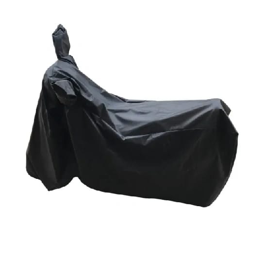 Dust and Water Proof Double Mirror Pocket Leatherite Bike Body Cover for All Bikes (Black) - image 2