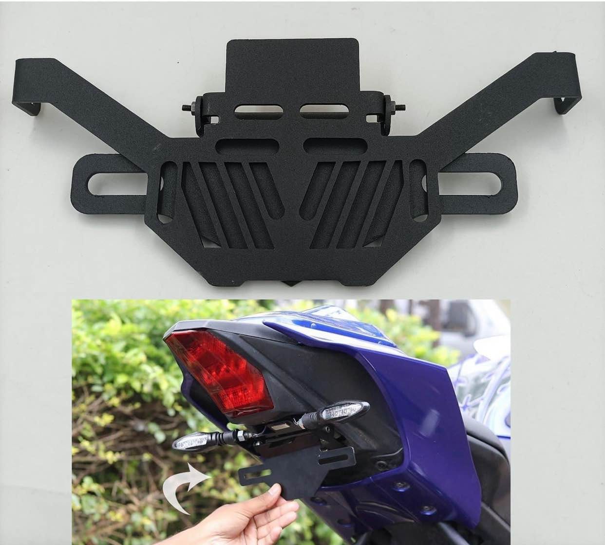 Magnetic Foldable Tail Tidy Number Plate Holder for Universal for All Bikes - image 1