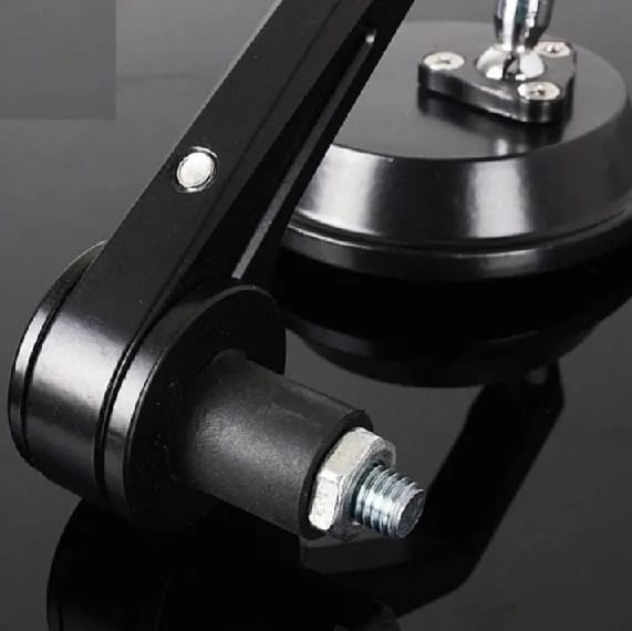 Side Handle Bar Mirror Round Black for All Bikes Motorcycles Scooters Universal Rear View Mirror - image 3