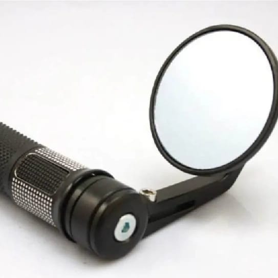 Side Handle Bar Mirror Round Black for All Bikes Motorcycles Scooters Universal Rear View Mirror - image 2