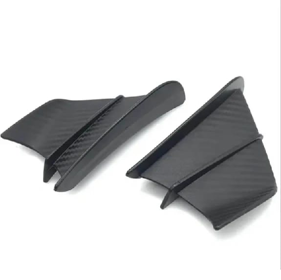 Universal Motorcycle Side Wing Mat Carbon Fiber Black Universal for All faring Bike PWW-2 - image 2