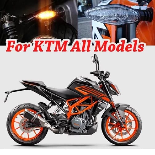 KTM Duke Indicator Yellow Light Compatible for Universal Bike (Unbreakable Light (Pack of 4) - image 4