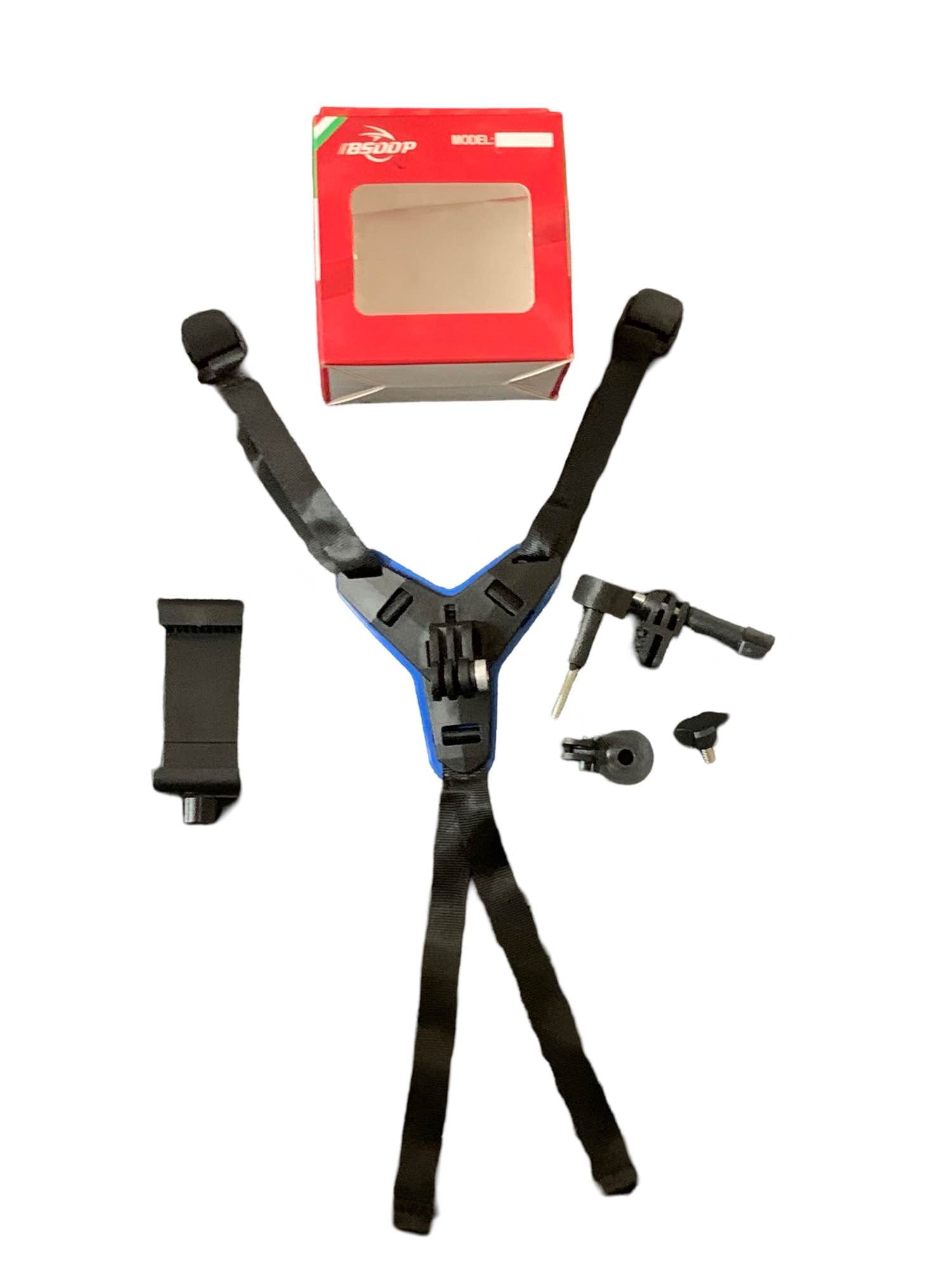 BSDDP Helmet Chin Mount with Mobile Holder, Motorcycle Helmet Strap Compatible with GoPro Hero 13 12 8 9 8 7 6 5 4 3+ 3 SJCAM and Mobile Phones - image 3