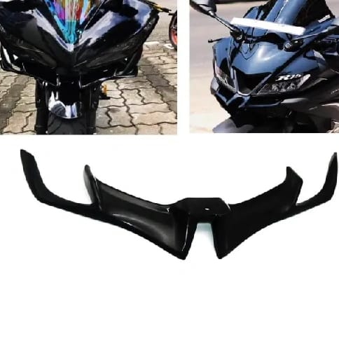 Winglet for Yamaha R15 V3 Wiser Cap/Light Visor Cap (Black) - image 1