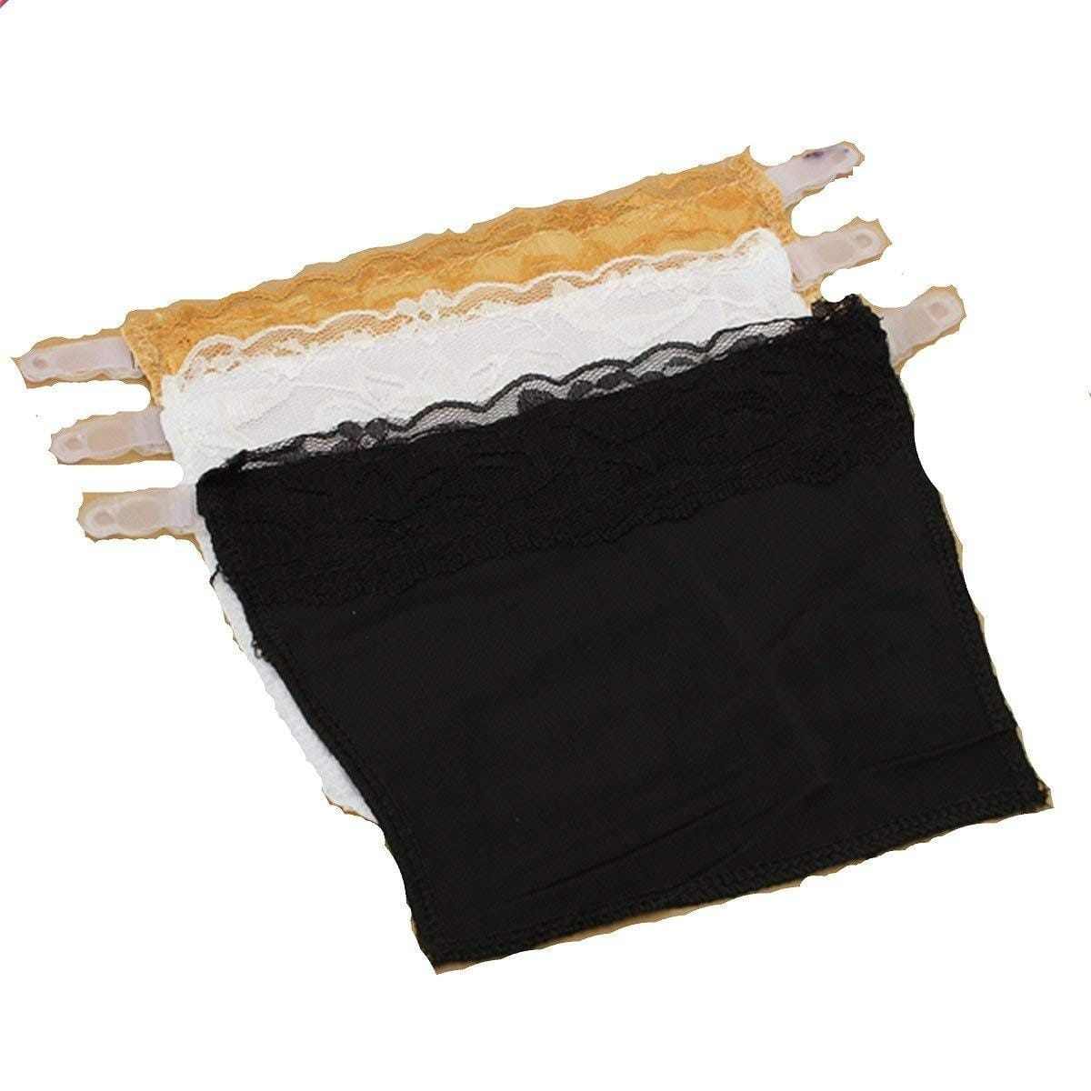 Cami Secret Set Of 3 Clip-On Camisole- Black/White/Beige - image 3