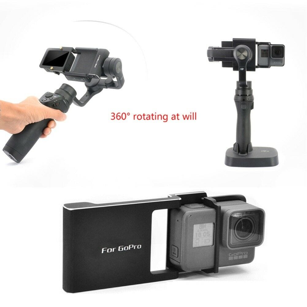 Mount Plate Adapter for DJI Osmo Zhiyun Mobile Gimbal Handheld, Switch Mount Plate Adapter for GoPro Hero And Action Cameras - image 3