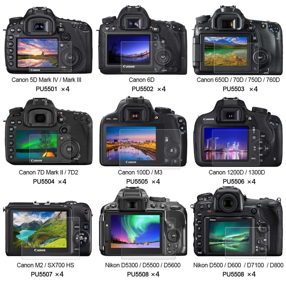 Puluz 2.5D Curved Edge 9H Surface Hardness Tempered Glass Screen Protector Kit For Canon 5D Mark Iv / Mark Iii Accessories - image 1