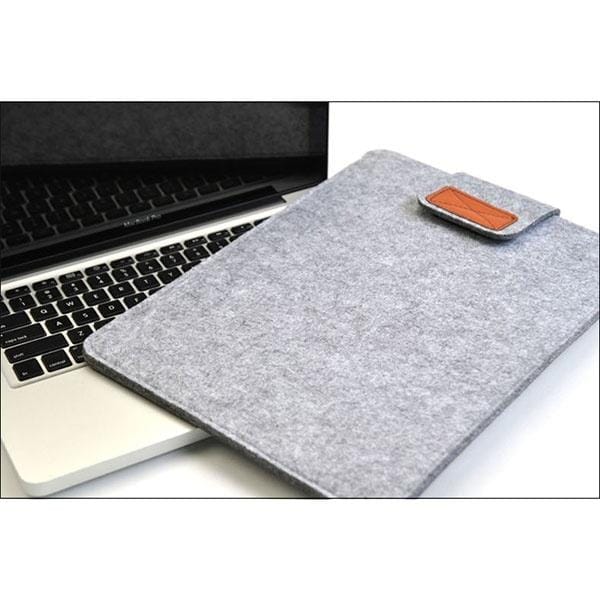 Soft Laptop Bag Case Cover Anti-Scratch For Macbook Tablet (Gray) - image 4